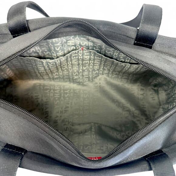 Harveys Original Seatbelt Shoulder Bag Y2K Black Boxy Long Strap Made in USA - Picture 11 of 14